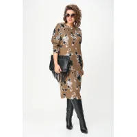 Платье Орхидея Люкс 1616 Кофейный