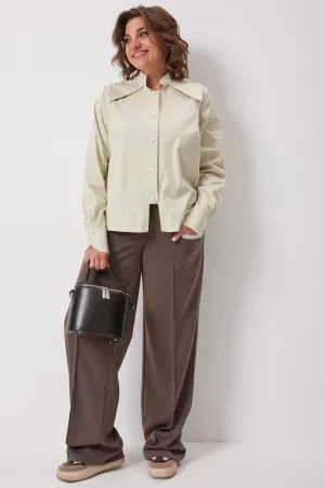 Блузка Begimoda 4135 зелёная дыня