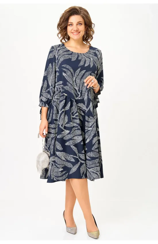 Платье Michel Chic 2164-1 синий узор