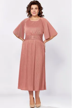 Платье Mira Fashion 5575-2 пудровый
