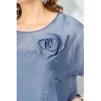 Платье Лилиана 1524 сероголубой