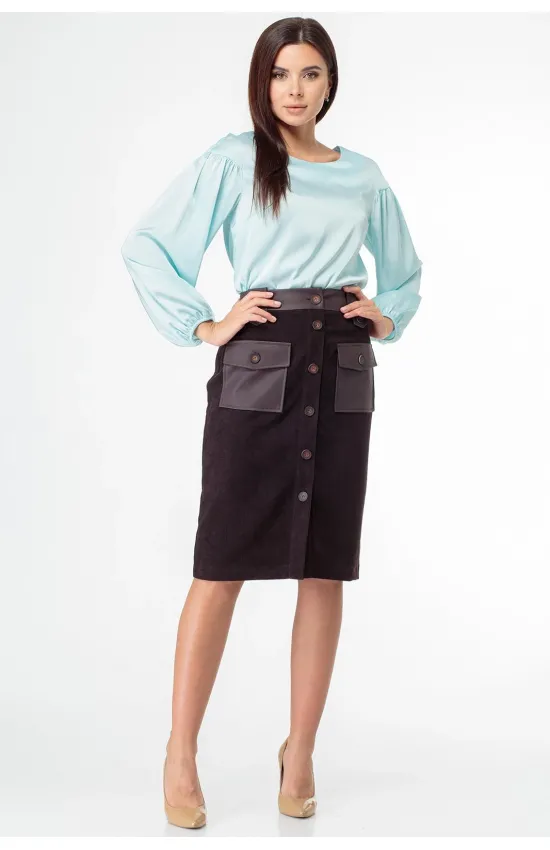 Блузка Anelli 883 голубой