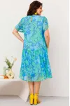 Платье Асолия 2670-1 салатово-голубой