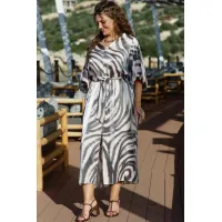 Платье Vittoria Queen 29103 серо-розовый