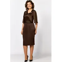 Платье Mira Fashion 5610-2 коричневый