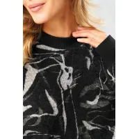 Кофта Laikony L-104 серо-черный