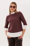 Блузка Anelli 1824 махагон