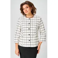 Пиджак Белэльстиль 861-259 бело-черный