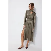 Платье Люше 4248 оливка