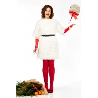 Платье Ольга Стиль Л435 белое молоко