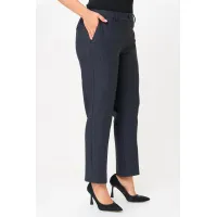 Брюки Белэльстиль 610-327 сине-серая клеточка