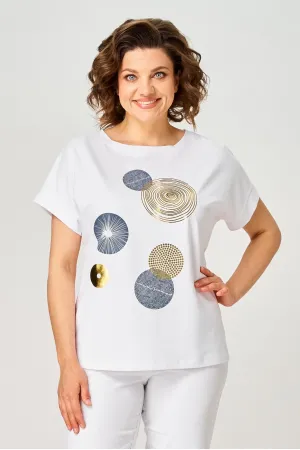 Блузка Rumoda 2239 к.р. белый