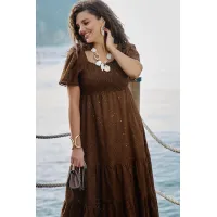 Платье Vittoria Queen 27983 шоколадный