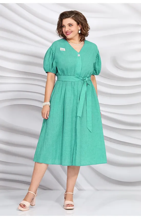 Платье Mira Fashion 5433-4 бирюза