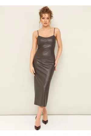 Платье Pur Pur 11-434 Коричневый