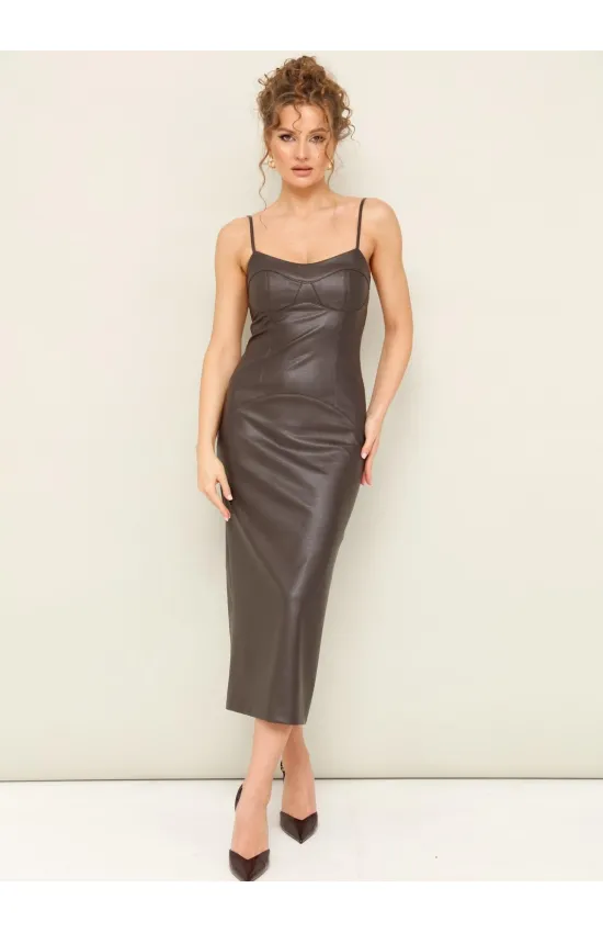 Платье Pur Pur 11-434 Коричневый