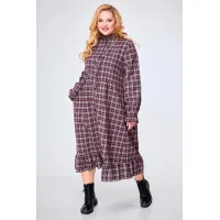 Платье Anelli 977 бордо Платье Anelli 977 бордо