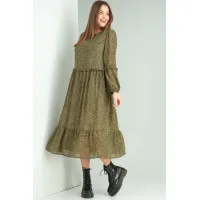 Платье Rishelie 874 хаки new