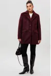 Пальто Mislana 1148 бордовый Пальто Mislana 1148 бордовый