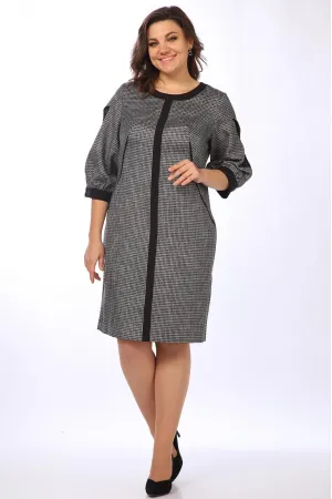 Платье Lady Style Classic 1726/2 Серый с черным