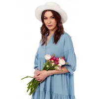 Платье Lucky Fox 1436 серо-голубой