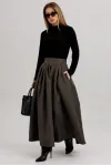Юбка Faufilure С947 коричнево-серый