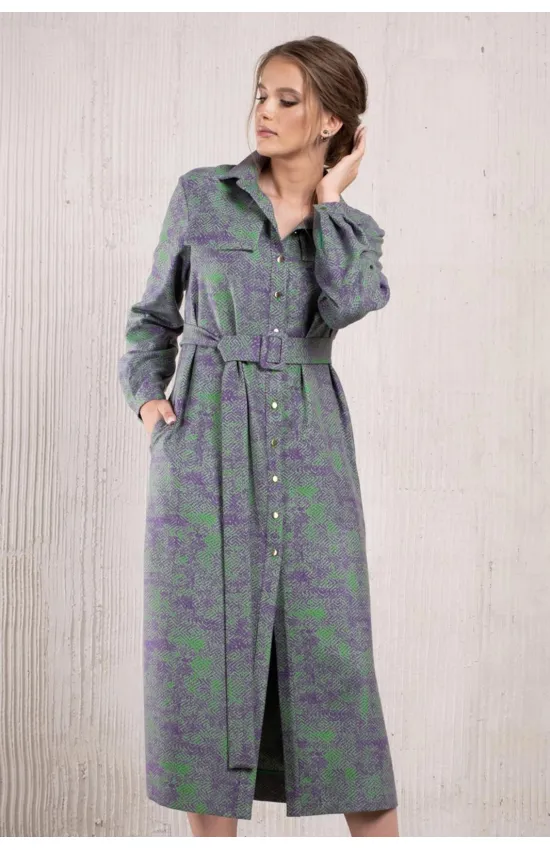 Платье Avanti 1404-2 зеленый/фиолет