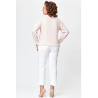 Кофта Swallow 695 пастельный бежевый в принт