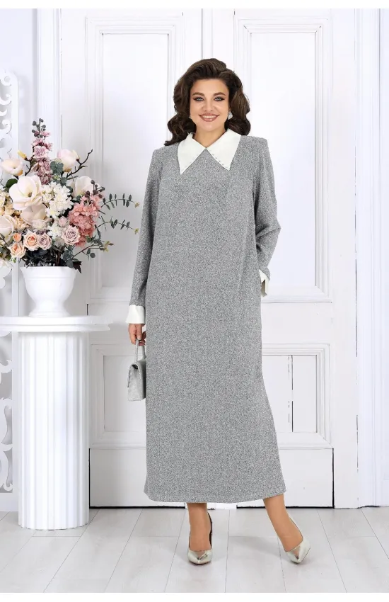 Платье Ninele 6036 Серебряный