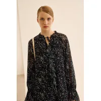 Платье Lokka 1681Р черный/мультиколор