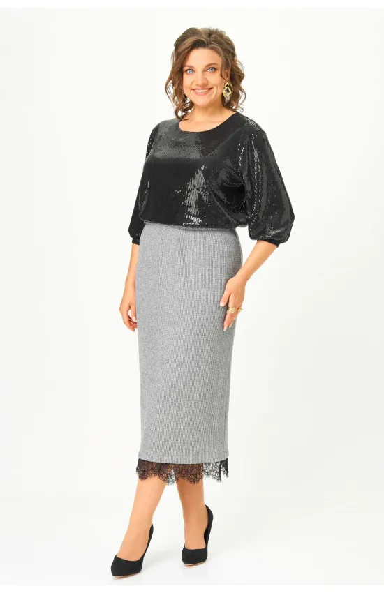 Юбка Andina City 1020 серый