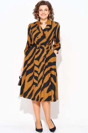 Платье Лилиана 1418Н карамель+черный