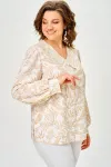 Блузка Svetlana Style 2304 бежевый листики