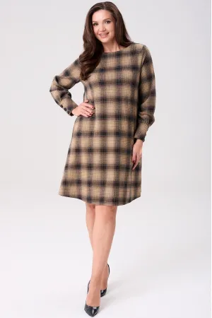 Платье Axxa 55228 коричневый