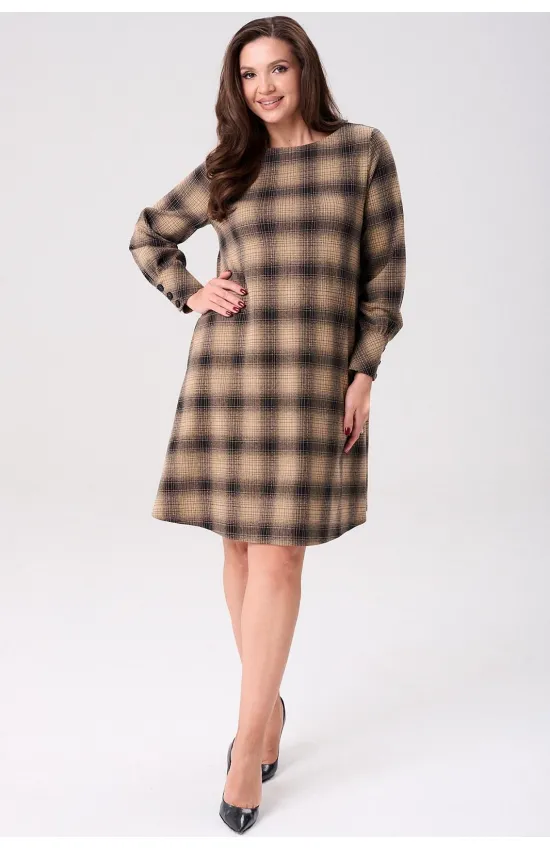 Платье Axxa 55228 коричневый Платье Axxa 55228 коричневый