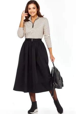 Платье Bagira 1058 бежево-черный