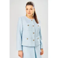 Пиджак Bonna Image 1039-2 голубой