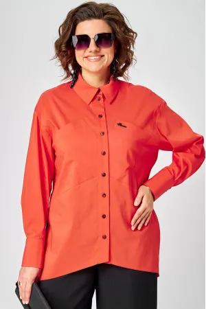 Блузка Eva Grant 7319 оранжевый