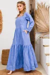 Платье Амулет 9922 голубой 170