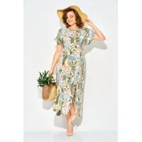 Платье Лилиана 1530 оттенки зеленого