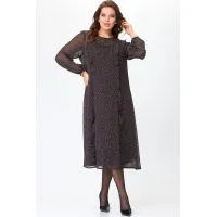 Платье Sova 11257 коричневый