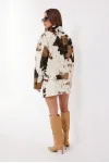 Куртка Vesnaletto 4300 белый+коричневый