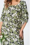 Платье Your Size 2255/170 Цветочный принт на черном