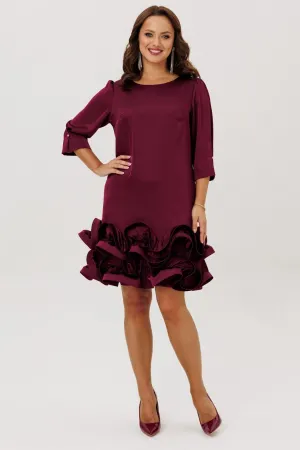 Платье Мублиз 291 бордо