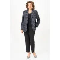 Пиджак Rishelie 1014 серый+клетка