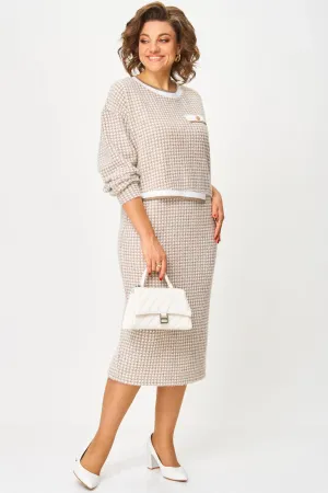 Платье Карина Делюкс 1400 бежевый