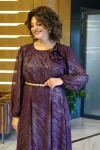 Платье Alani 2380 бордо с напылением