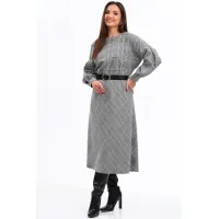 Платье Axxa 55227 серый Платье Axxa 55227 серый