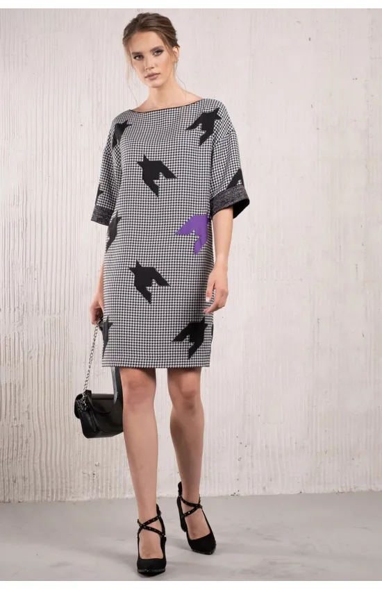 Платье Avanti 118 чёрно-белый