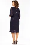 Платье Карина Делюкс М-1409 темно-синий